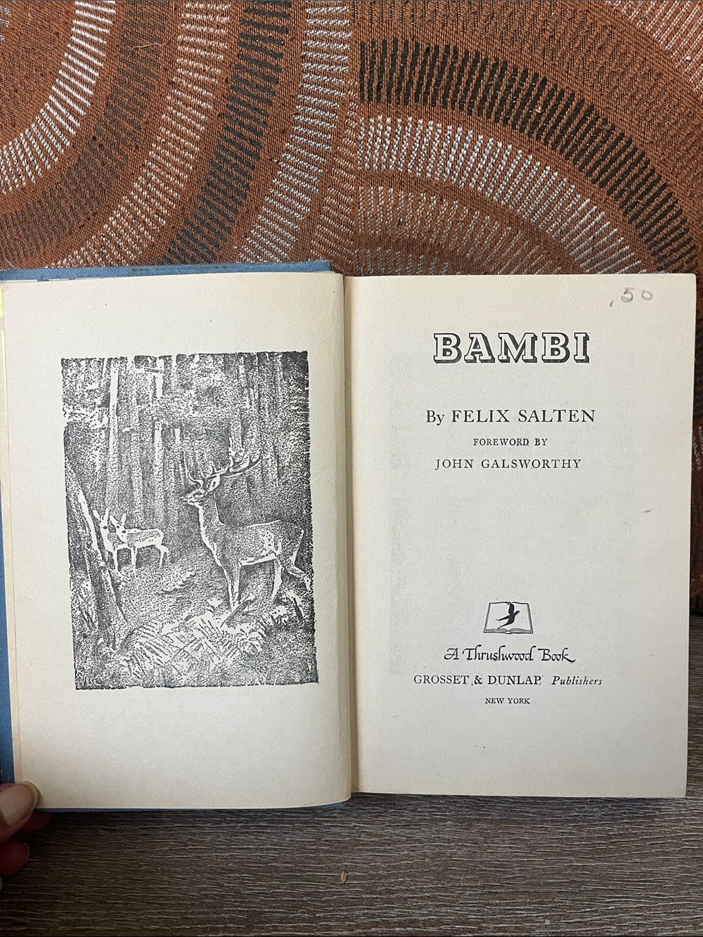BAMBI by Felix Salten - Classic Hardcover Book 1929